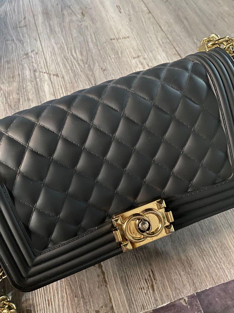 Chanel-Inspired Boy Jelly Bag, Luxury, Bags & Wallets on Carousell