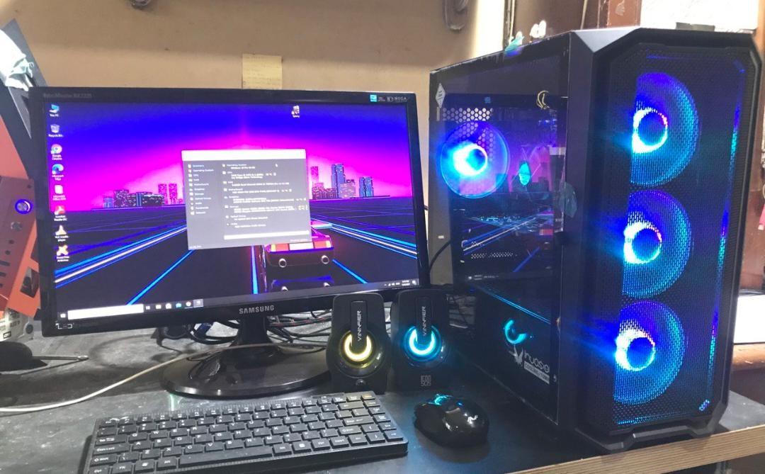 Fullset Gtx Pc Gaming Budget Wifi With Monitor Complete Accessories Design Desktop Cpu Computer Full Set Bajet Electronics Computers Desktops On Carousell