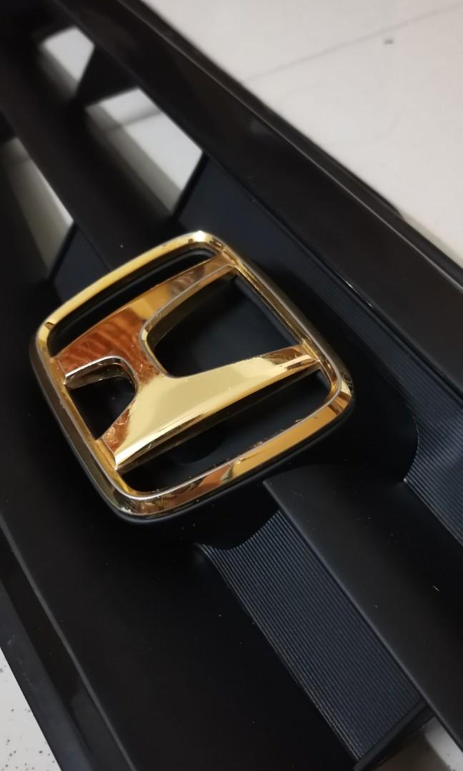 Honda Emblem Gold Original, Auto Accessories on Carousell