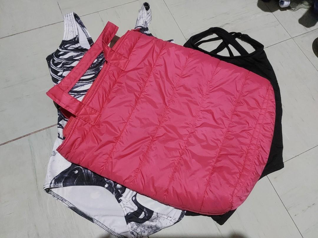 Uniqlo, Bags, Copy Uniqlo Pink Padded Tote Bag New
