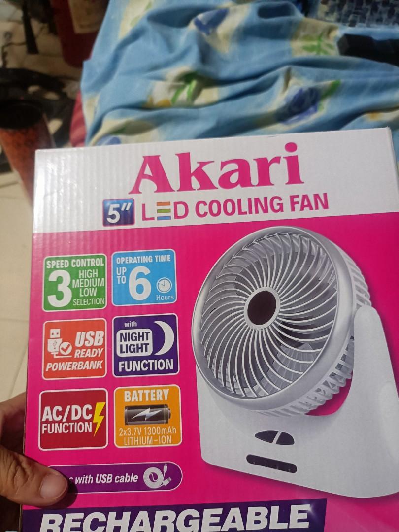 akari 5 led cooling fan