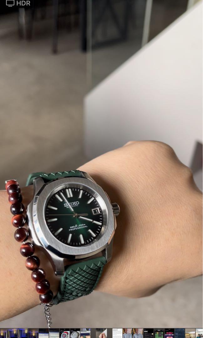 Red Hottilus Seiko Mod Nautilus Aquanaut 5711 5167, Men's Fashion, Watches  \u0026 Accessories, Watches on Carousell
