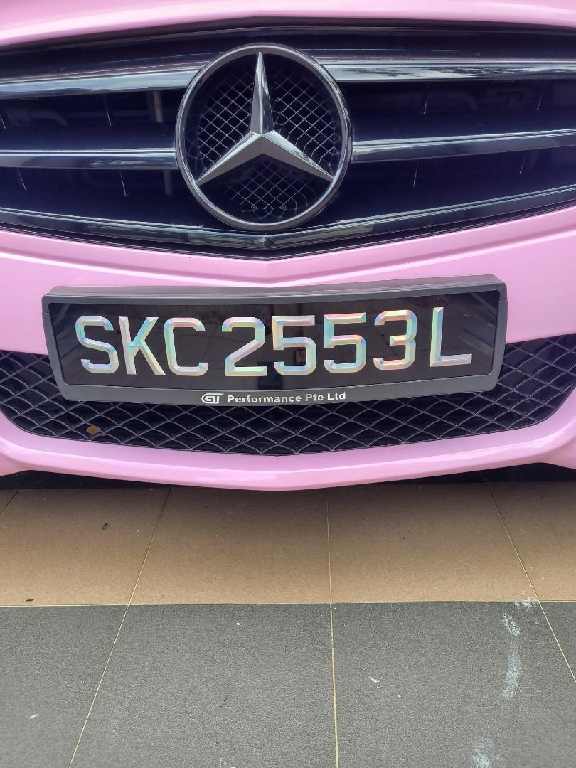 3M PROBATION PLATE FOR CAR 9.00/Pair [2 pcs] (WITH3M DUAL LOCK TAPE