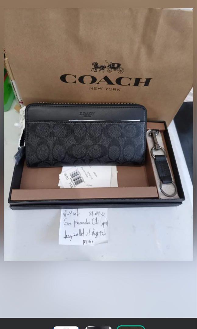coach sunset motif wallet