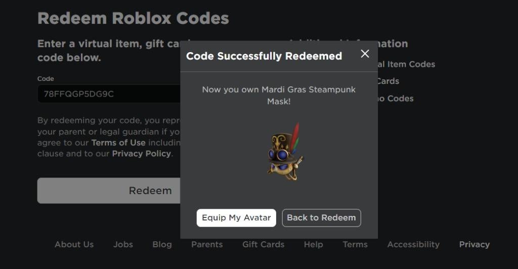 Roblox Virtual Nomad Bundle Code ( Prime Gaming), Video Gaming, Gaming  Accessories, In-Game Products on Carousell