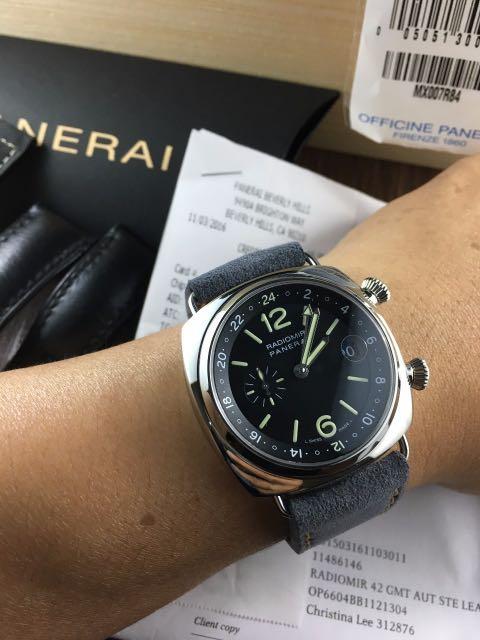 Panerai Radiomir GMT PAM 184 w Jaeger LeCoultre Movement Men s