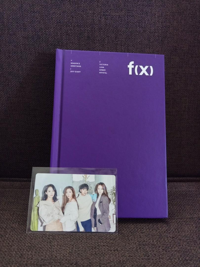 f(x) season's greetings 2017 set (scheduler and card only