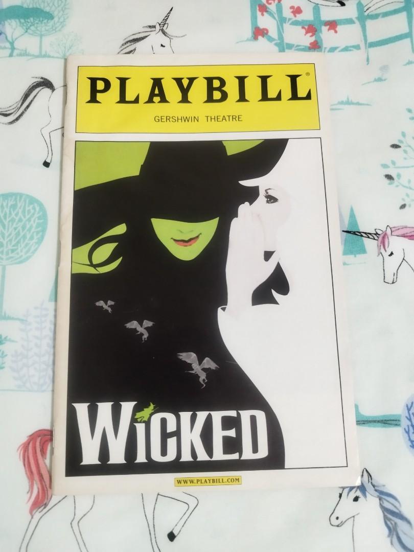 WICKED OBC PLAYBILL, Hobbies & Toys, Memorabilia & Collectibles ...