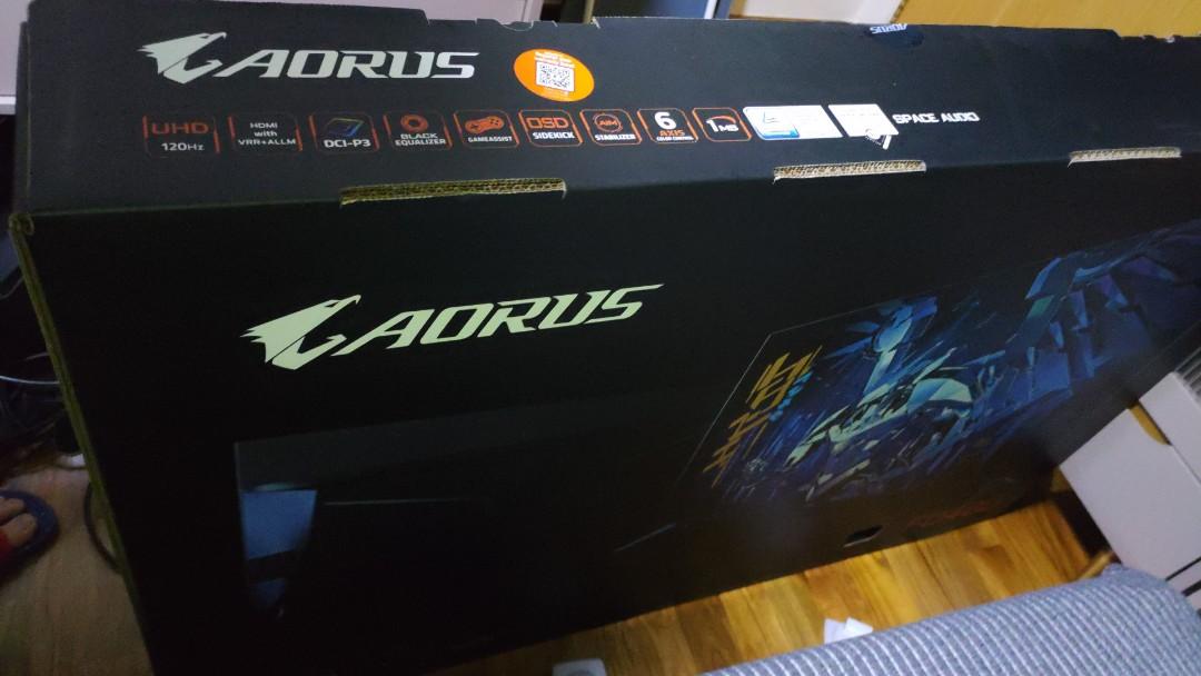 Gigabyte Aorus 48 FO48U 3840x2160 4K OLED 120Hz 1ms FreeSync HDR HDMI 2.1  KVM Gaming Monitor