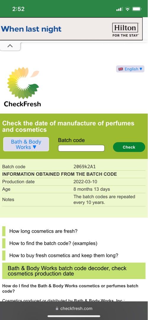 Neutrogena batch code decoder, check cosmetics production date