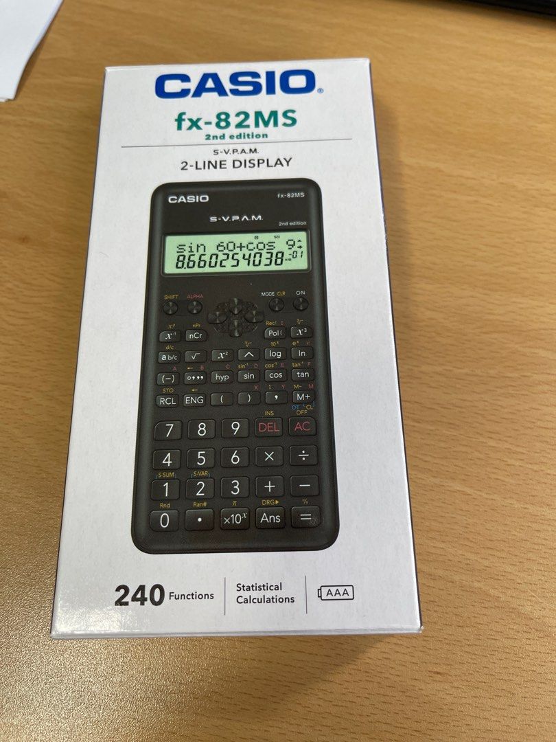 Casio fx-570 ES Plus calculator, Computers & Tech, Office & Business  Technology on Carousell