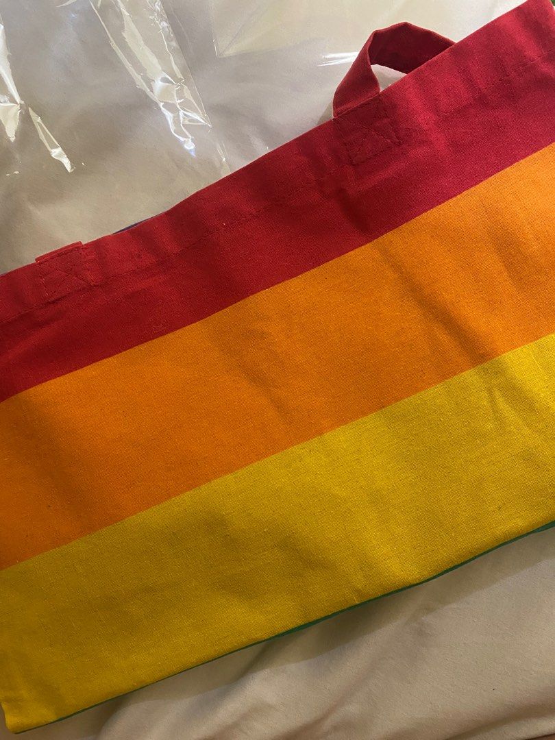 Flying Tiger Copenhagen canvas shoppers bag, Women's Fashion, Bags