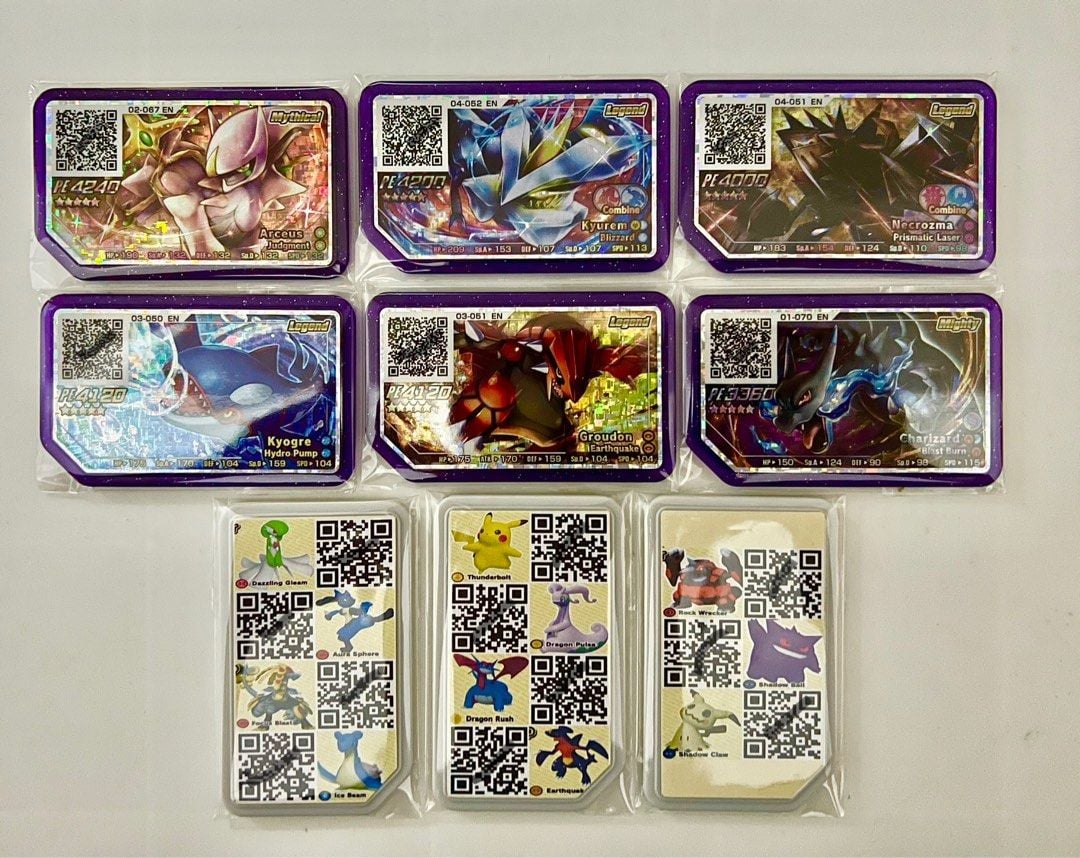 Gaole Scannable Disk Singapore Ready Stock Pokemon Ga Ole Dialga Palkia Groudon Kyogre