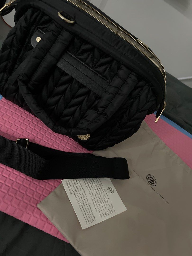 Mina Baie Oat Leather Mini Kinney Diaper Bag, Babies & Kids, Going Out