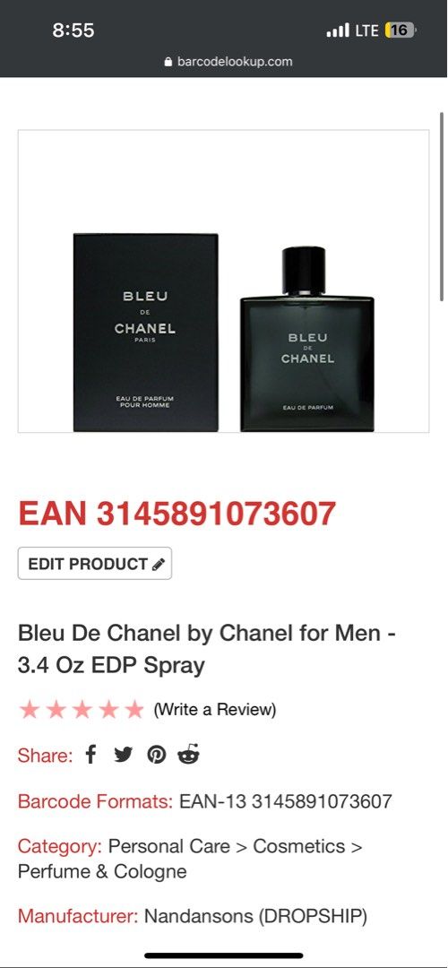 AUTHENTIC! Bleu De Chanel EDP BRAND NEW 100ml (ON HAND), Beauty & Personal  Care, Fragrance & Deodorants on Carousell