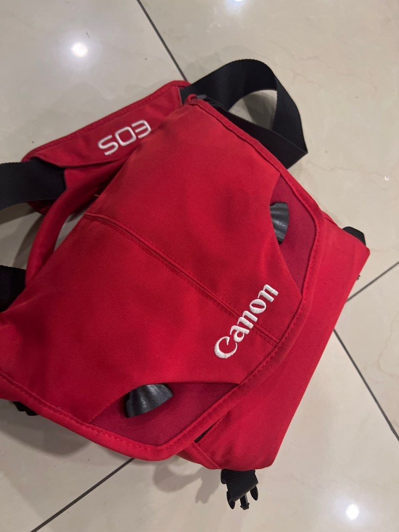 Crumpler Canon EOS 6 Million Dollar Home Camera Bag (Red with Dark Red  Accents) (Original Canon products