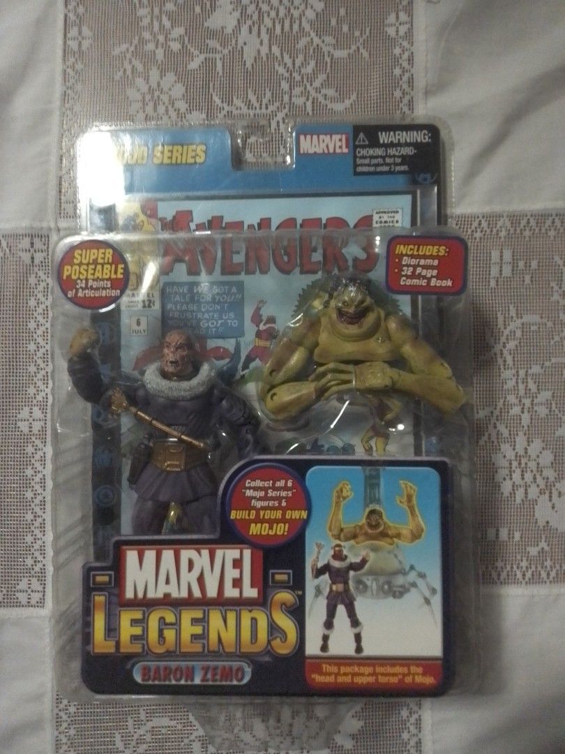 Marvel Legends Baron Zemo (Unmasked variant) Mojo BAF wave by Toy