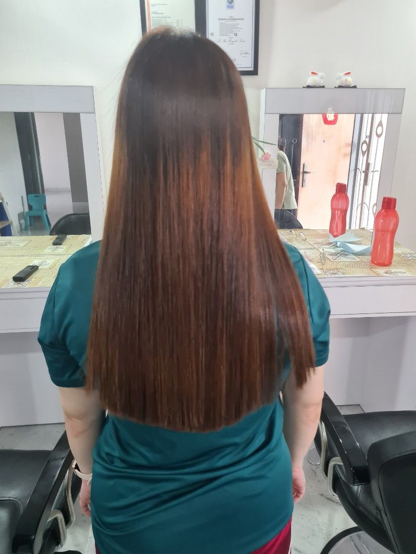 Home based salon K GLOSS treatment Rebond Colour Beauty Personal Care Hair on Carousell