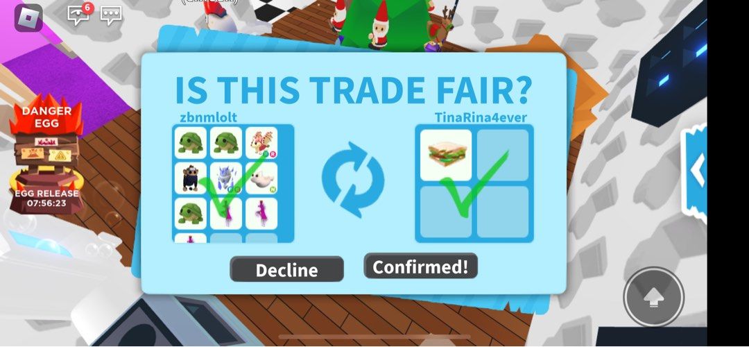 Trading my stuff in CLUB ROBLOX for adopt me pets or mm2 stuff (I