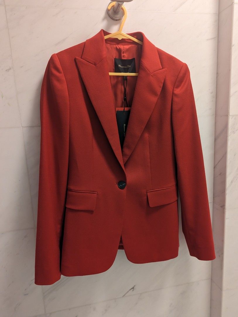 Massimo dutti sale red jacket