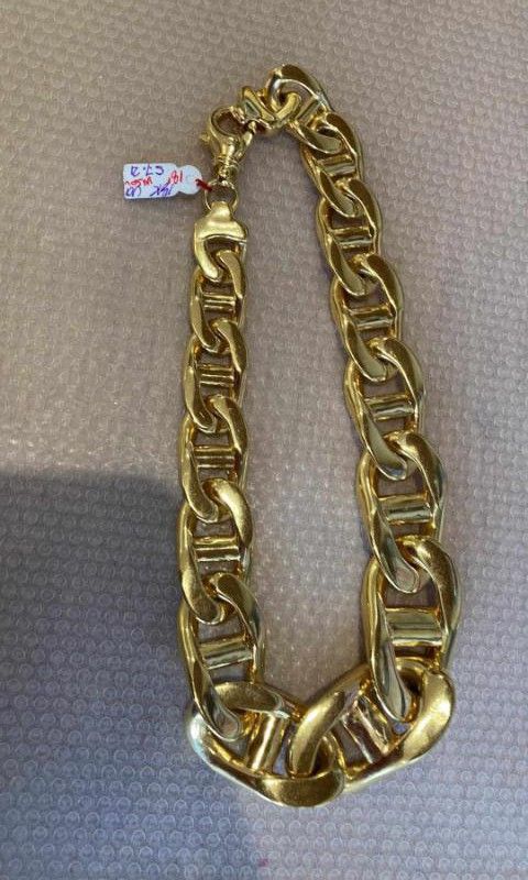 18K Cadena Chain Necklace Saudi Gold, Women's Fashion, Jewelry &  Organizers, Necklaces on Carousell