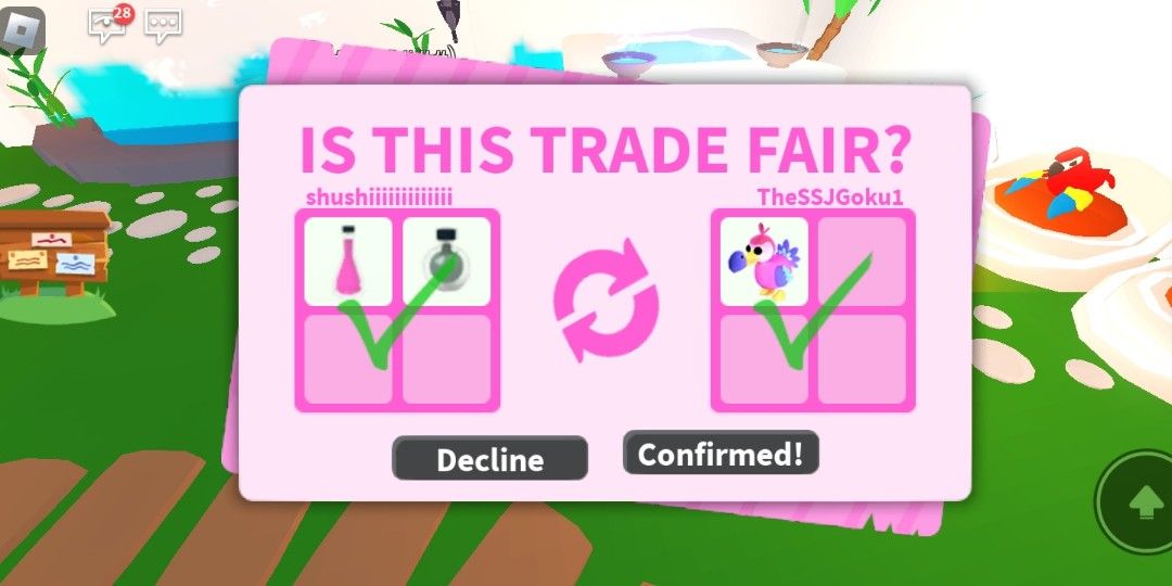 Baku, Trade Roblox Adopt Me Items