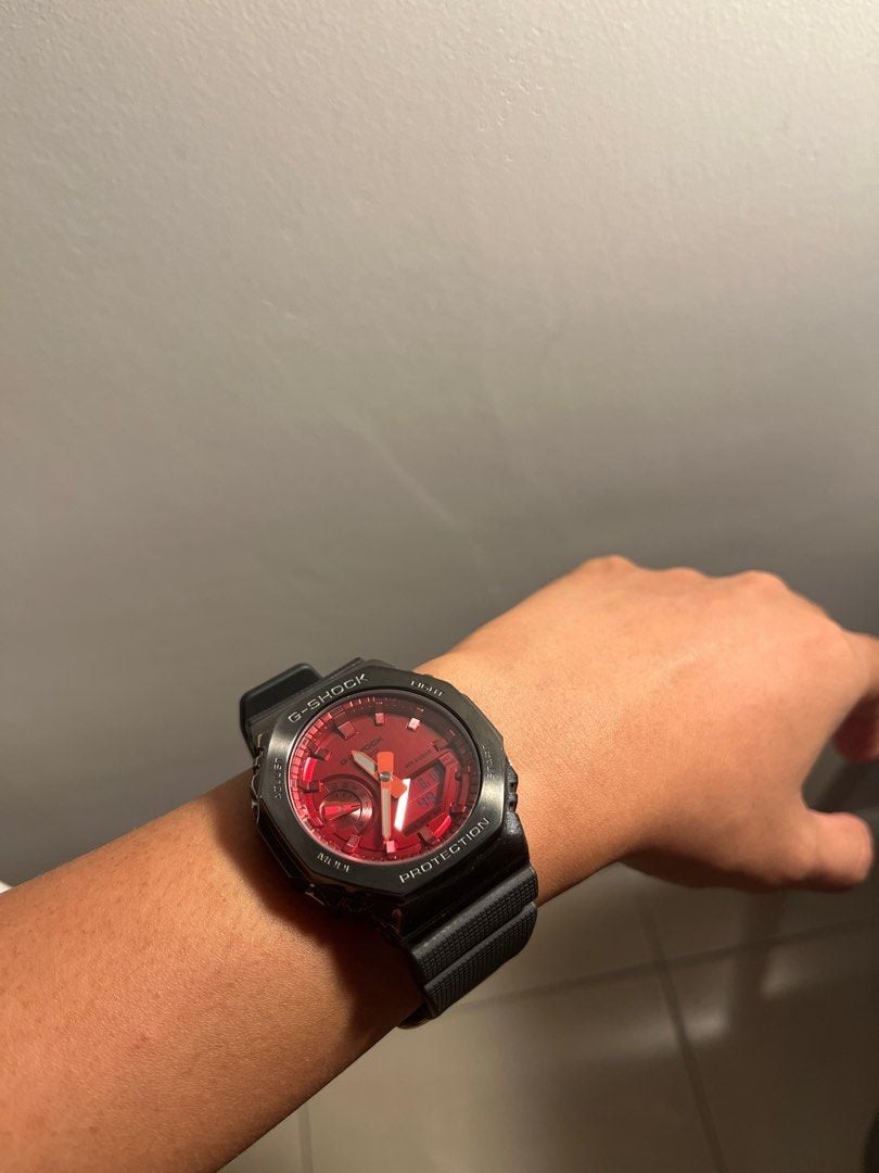 G shock red discount face