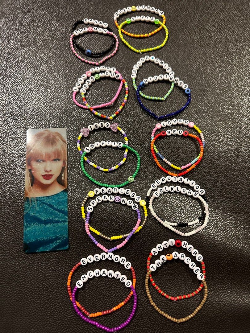 ERAS Personalized Custom Beaded Friendship Bracelets Taylor 