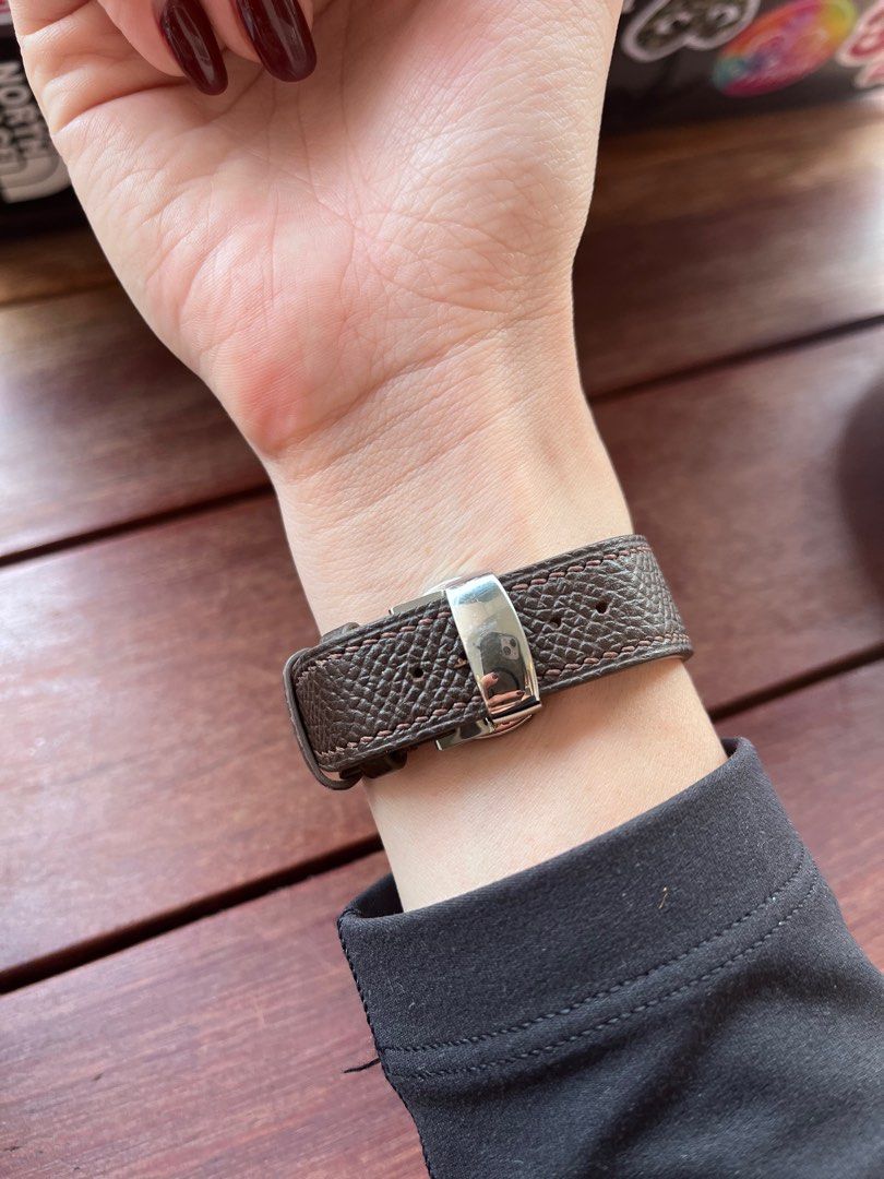 Taurillon Brown Speedy Leather Watch Strap - Change It