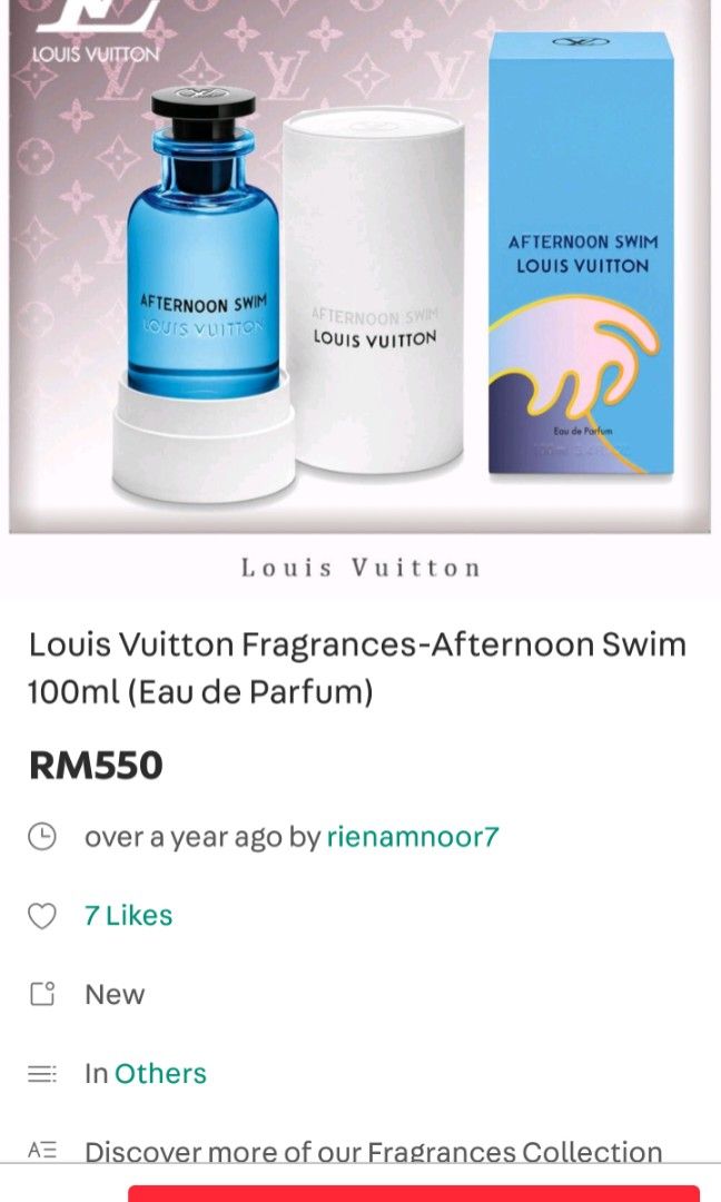 Louis Vuitton Fragrances-Afternoon Swim 100ml (Eau de Parfum