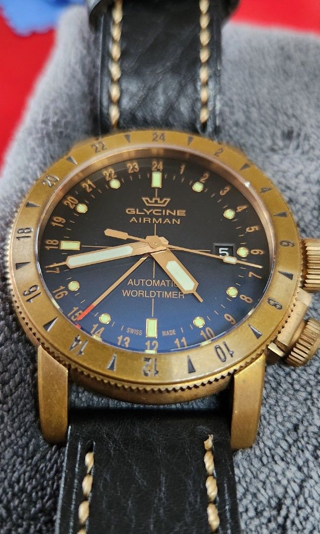 Glycine airman best sale bronze review