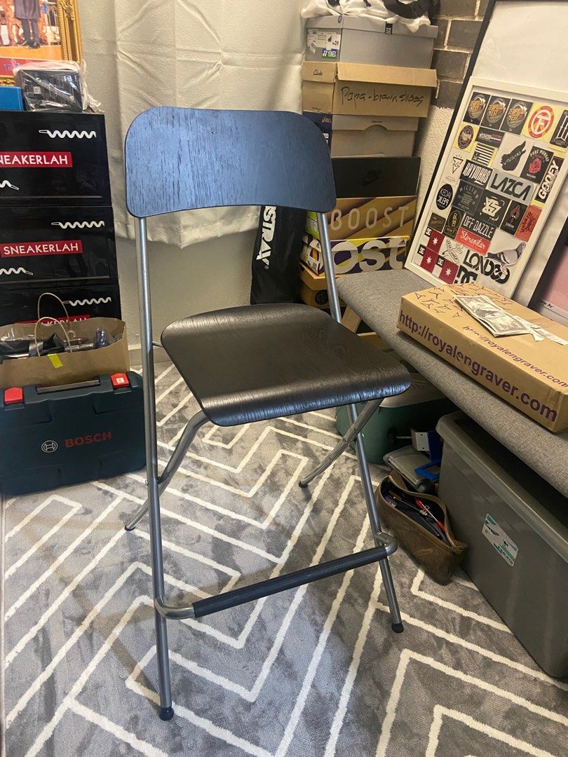 used IKEA Franklin Bar Stool with backrest Furniture Home