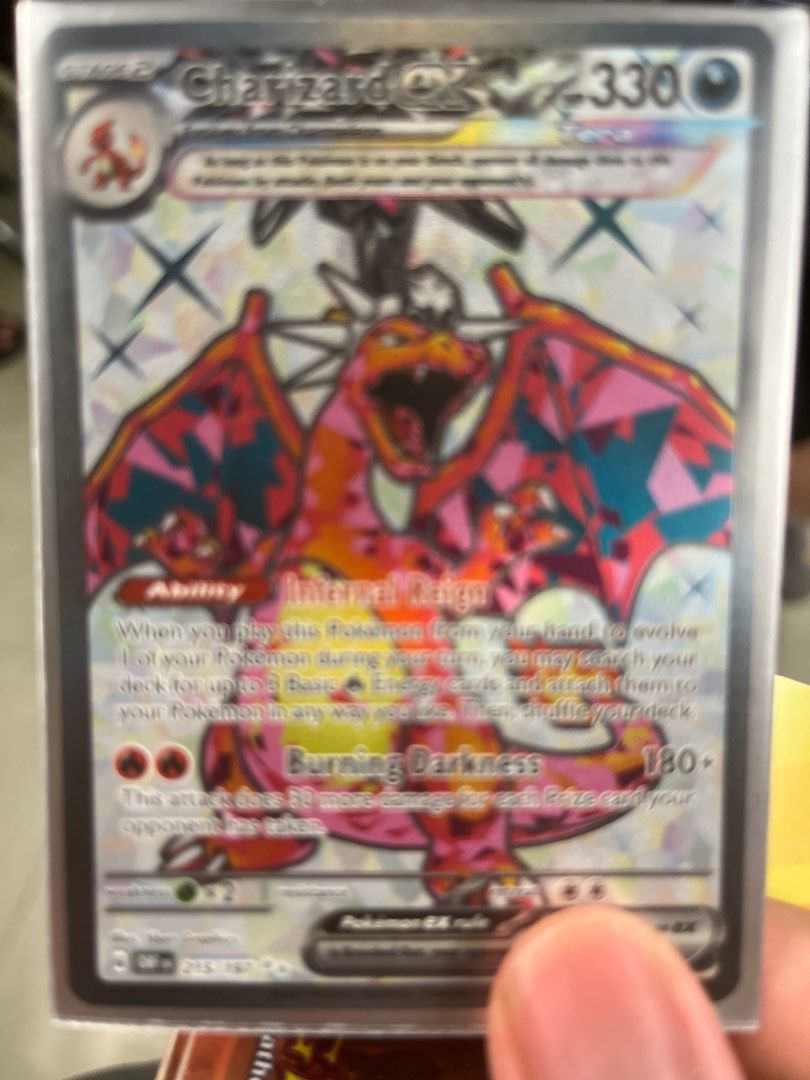 Pokémon TCG Charizard Ex 215/197 Scarlet Violet-Obsidian Flames Ultra Rare  NM