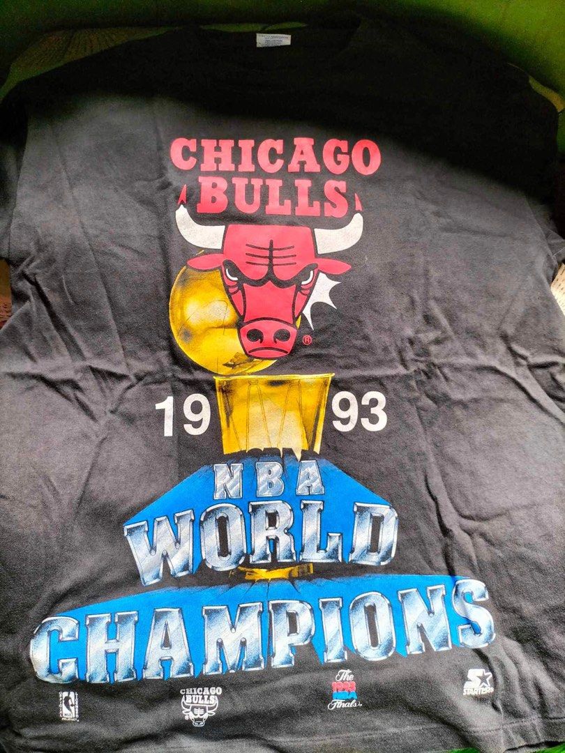 vintage Chicago Bulls championship tee, Men's Fashion, Tops & Sets, Tshirts  & Polo Shirts on Carousell