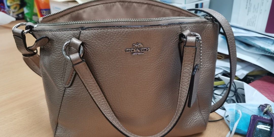 Coach Coated Canvas Signature Elise Satchel