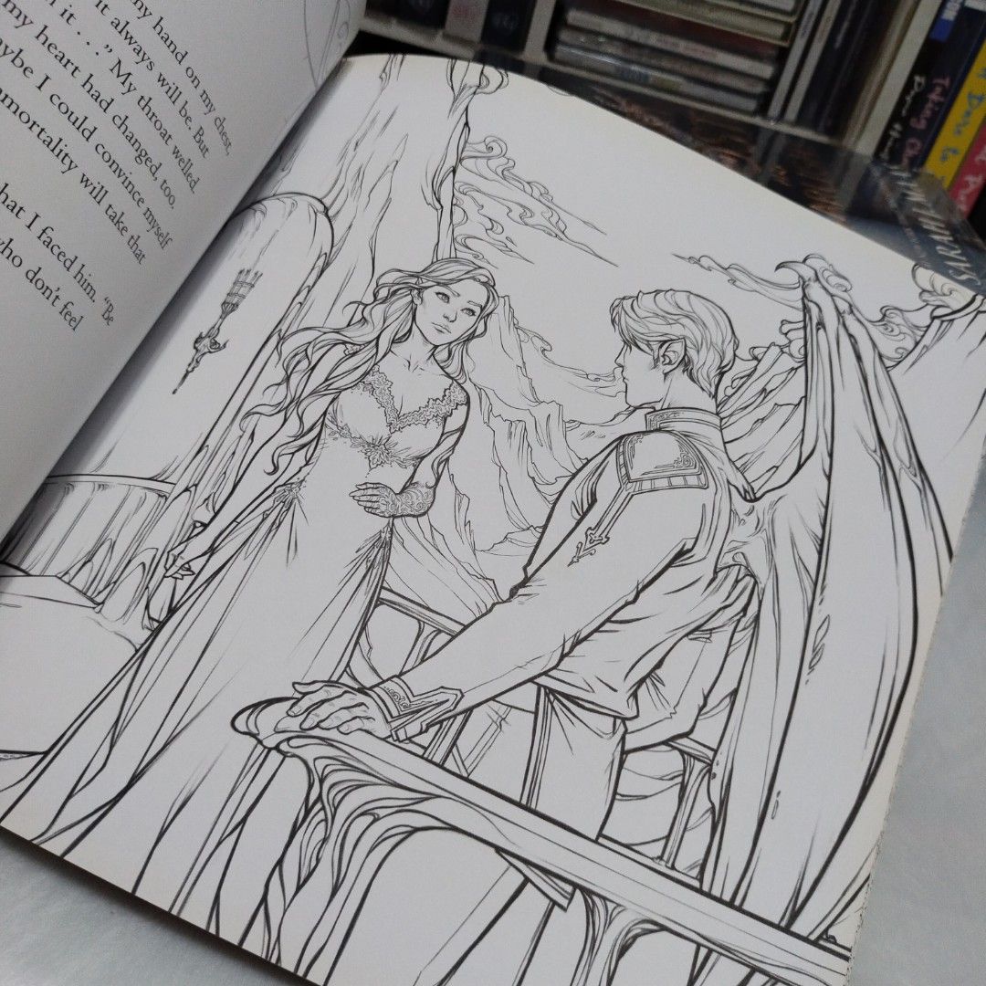 A Court of Thorns and Roses Coloring Book by Sarah J Maas, Hobbies