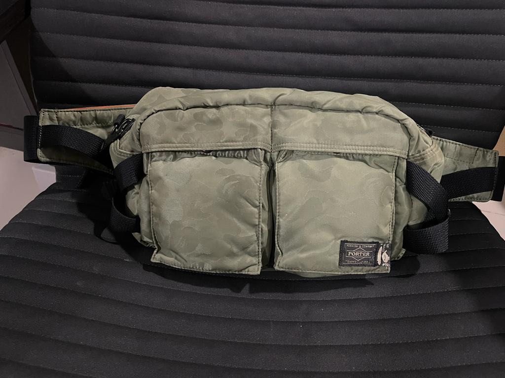 BAPE PORTER Tropical Camo Waist Bag, Men's Fashion, Bags, Sling